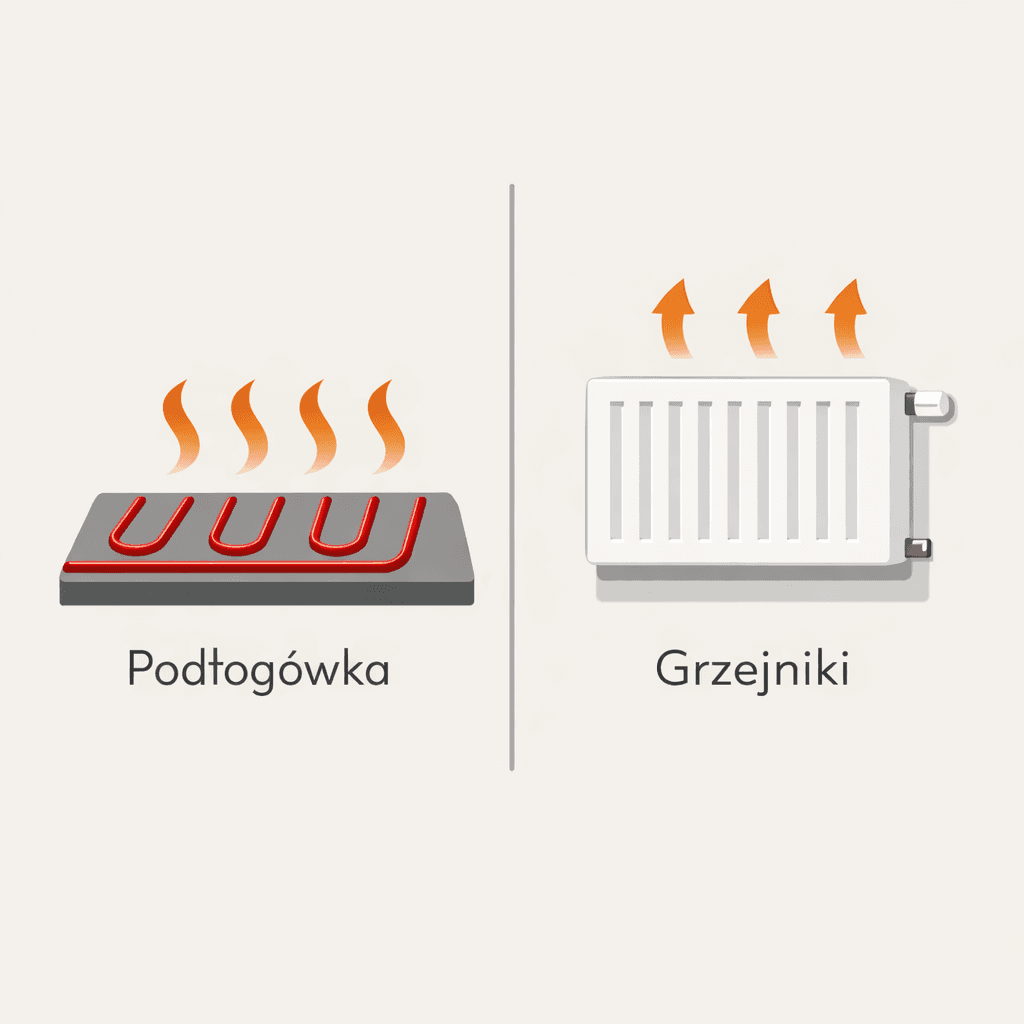 Podłogówka i grzejniki w domu